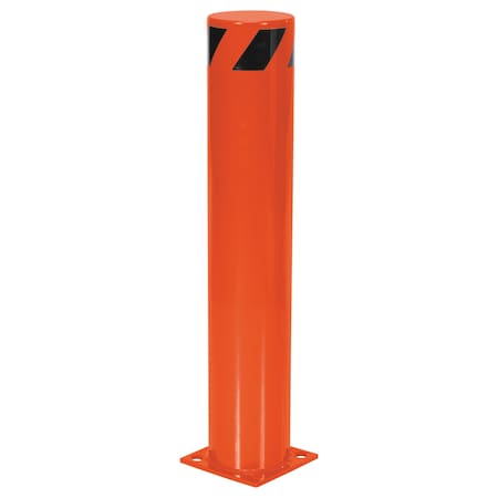 Vestil STEEL PIPE SAFETY BOLLARD 36"X6.5" ORNGE BOL-36-6.5-OR